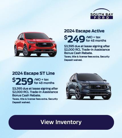 Ford Escape Lease Offer at South Bay Ford in Hawthorne, CA