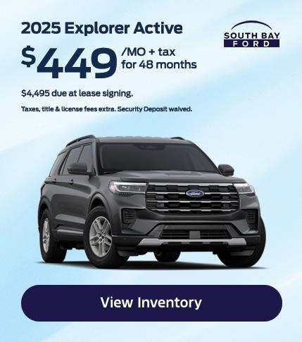 Ford Explorer Lease Offer at South Bay Ford in Hawthorne, CA