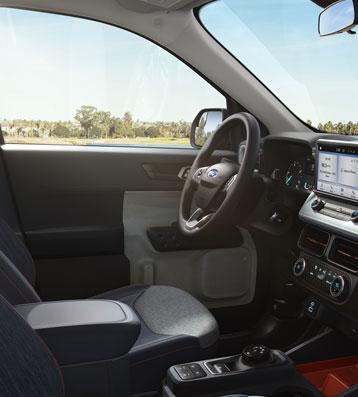 Interior of 2022 Ford Maverick Truck Drivers seat