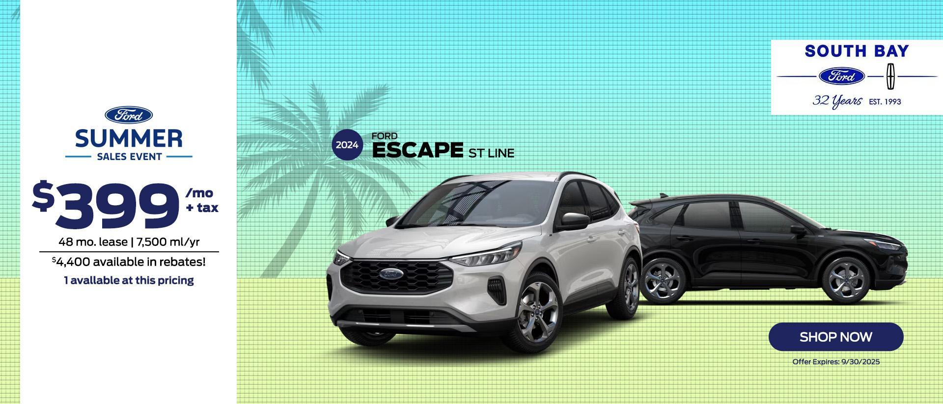 2024 Ford Escape lease deals at Hawthorne Ford dealership