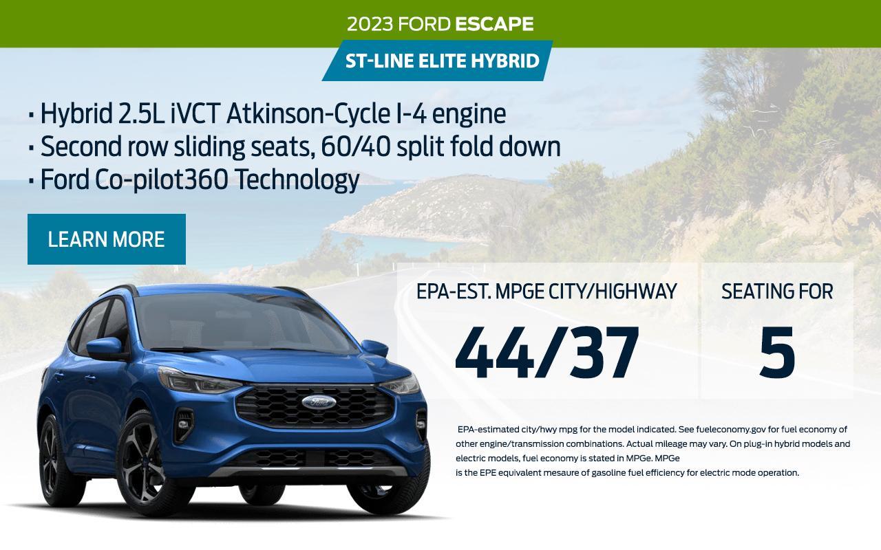 2023 Ford Escape ST-Line Hybrid |  South Bay Ford