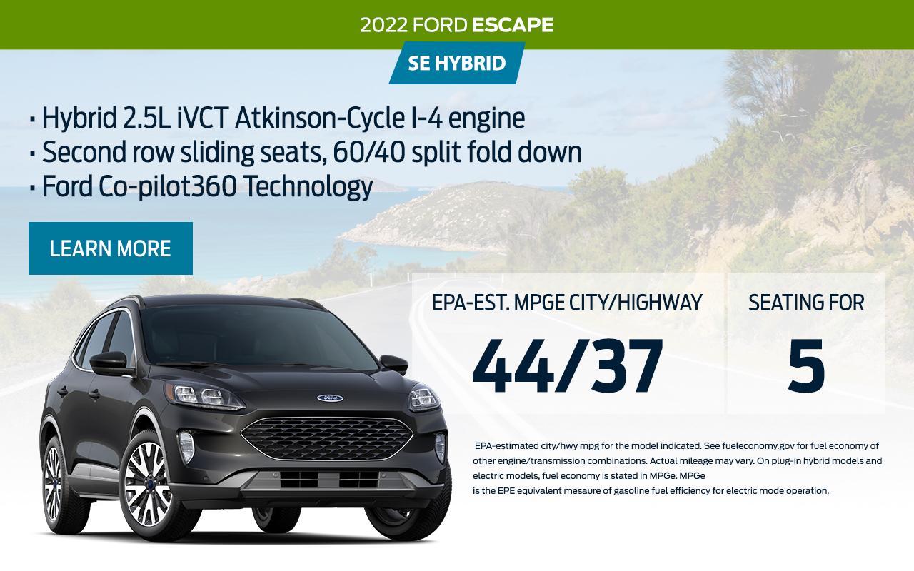 2022 Ford Escape Hybrid |  South Bay Ford