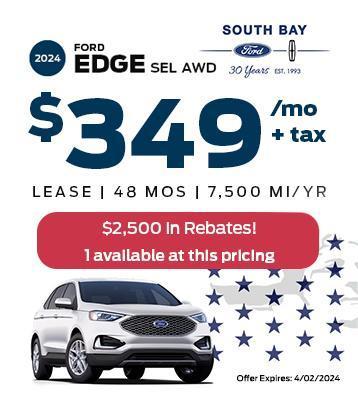 Ford Edge Lease Offer | South Bay Ford