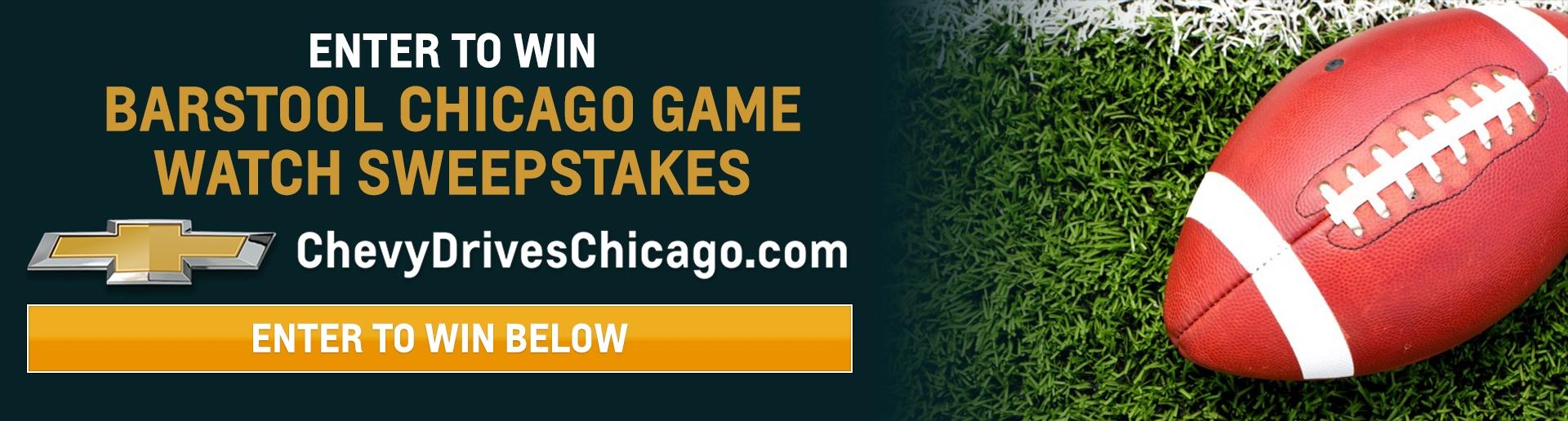 Barstool Chicago Game Watch Contest | Chevy Drives Chicago