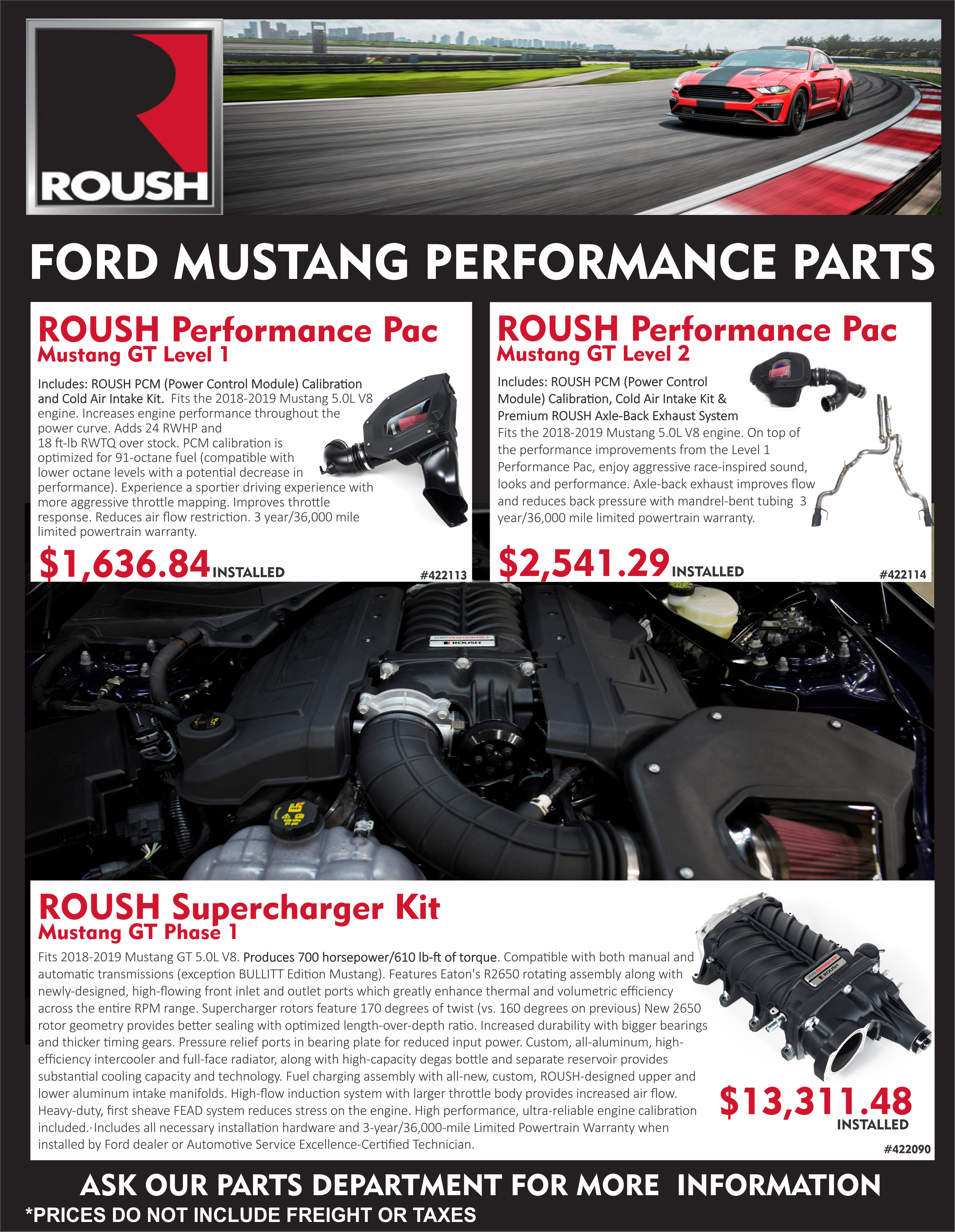 ROUSH Ford Mustang GT Performance Parts Alberta ROUSH Ford Mustang GT Performance Parts Alberta