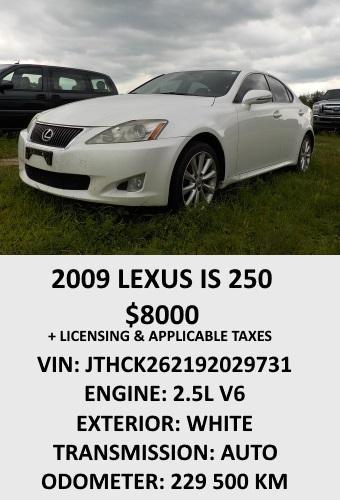 2009 Lexus IS 250 2009 Lexus IS 250