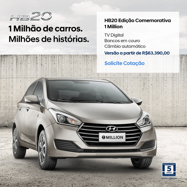 HB20 Edição Comemorativa 1 Million HB20 Edição Comemorativa 1 Million