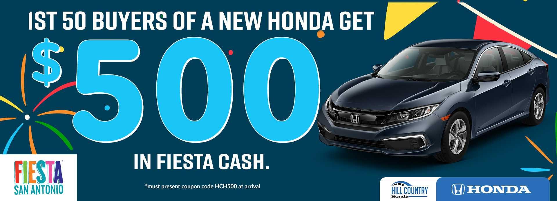 Hill Country Honda Accord Civic Cr V Dealership In San Antonio Fiesta Cash 2019 Honda Dream Garage