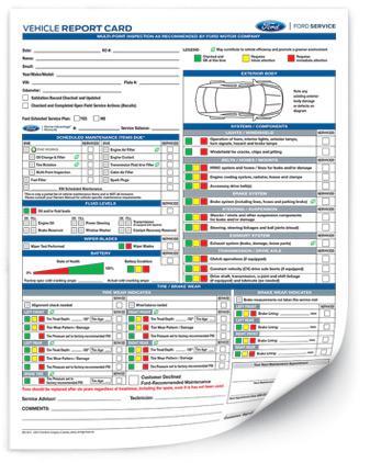 Vehicle Report Card Vehicle Report Card