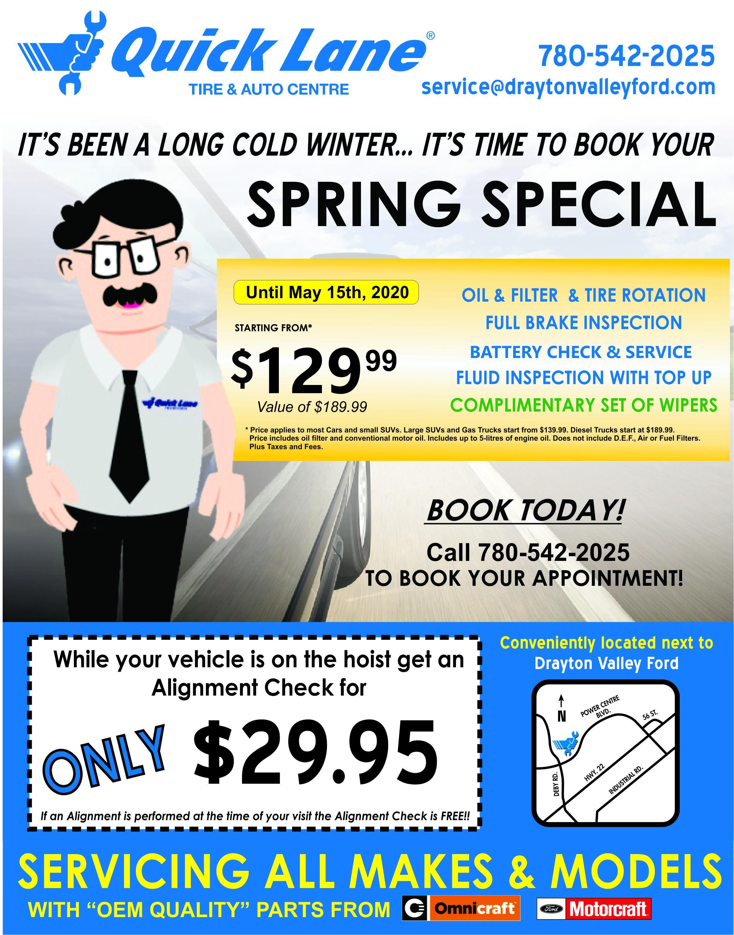 Quick Lane Spring Special Quick Lane Spring Special