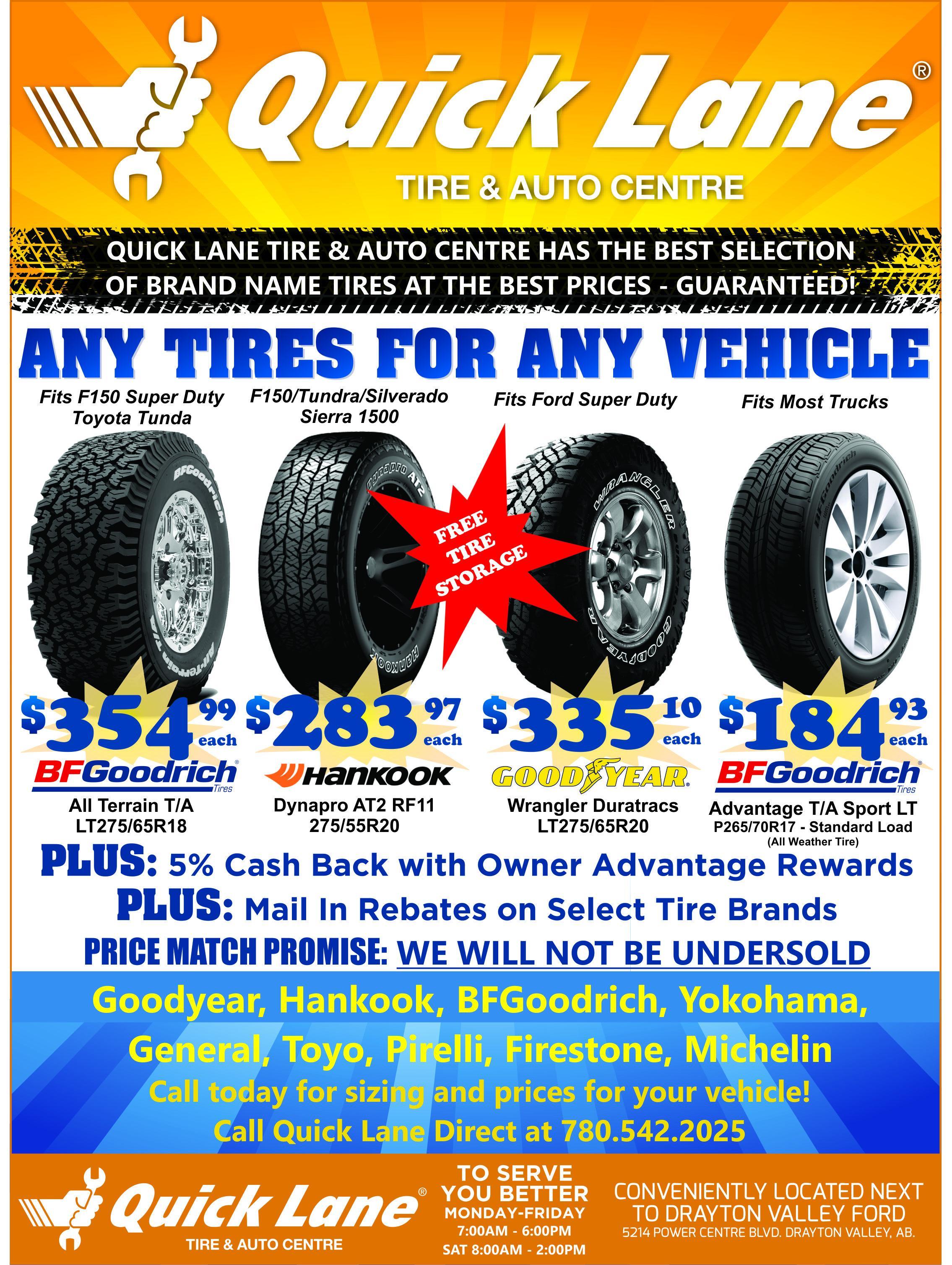 ford dealership tire deals