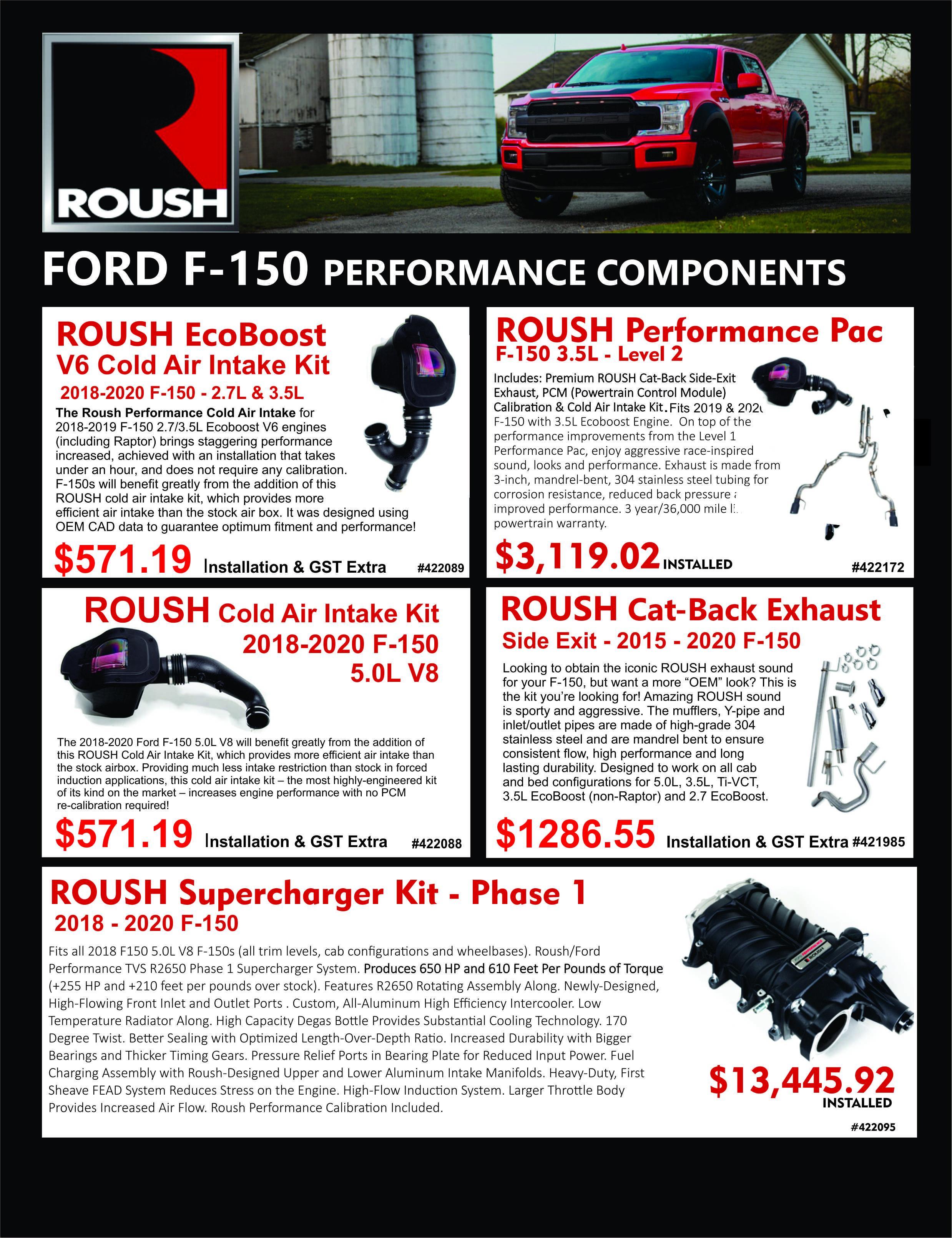 Roush Performance Components! Let Us Roush Your Ride!