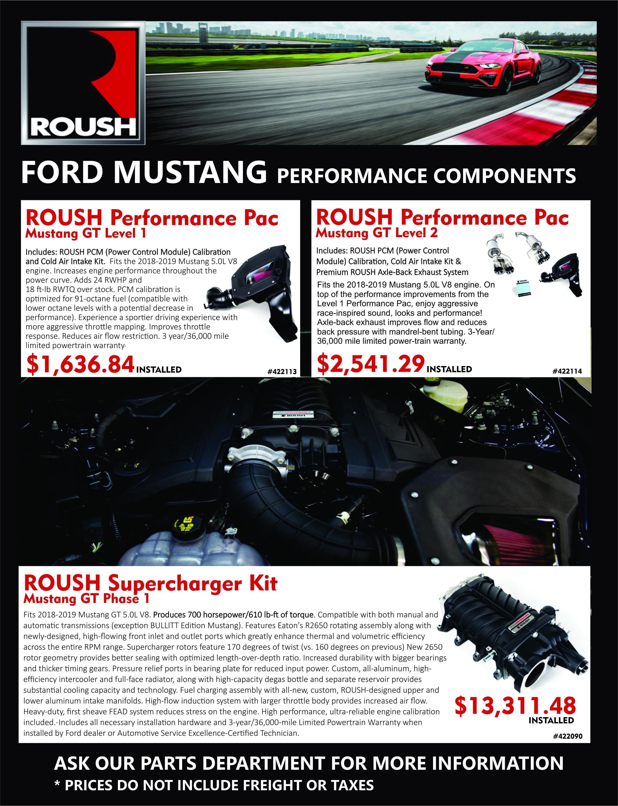 Roush Performance Components! Let Us Roush Your Ride!