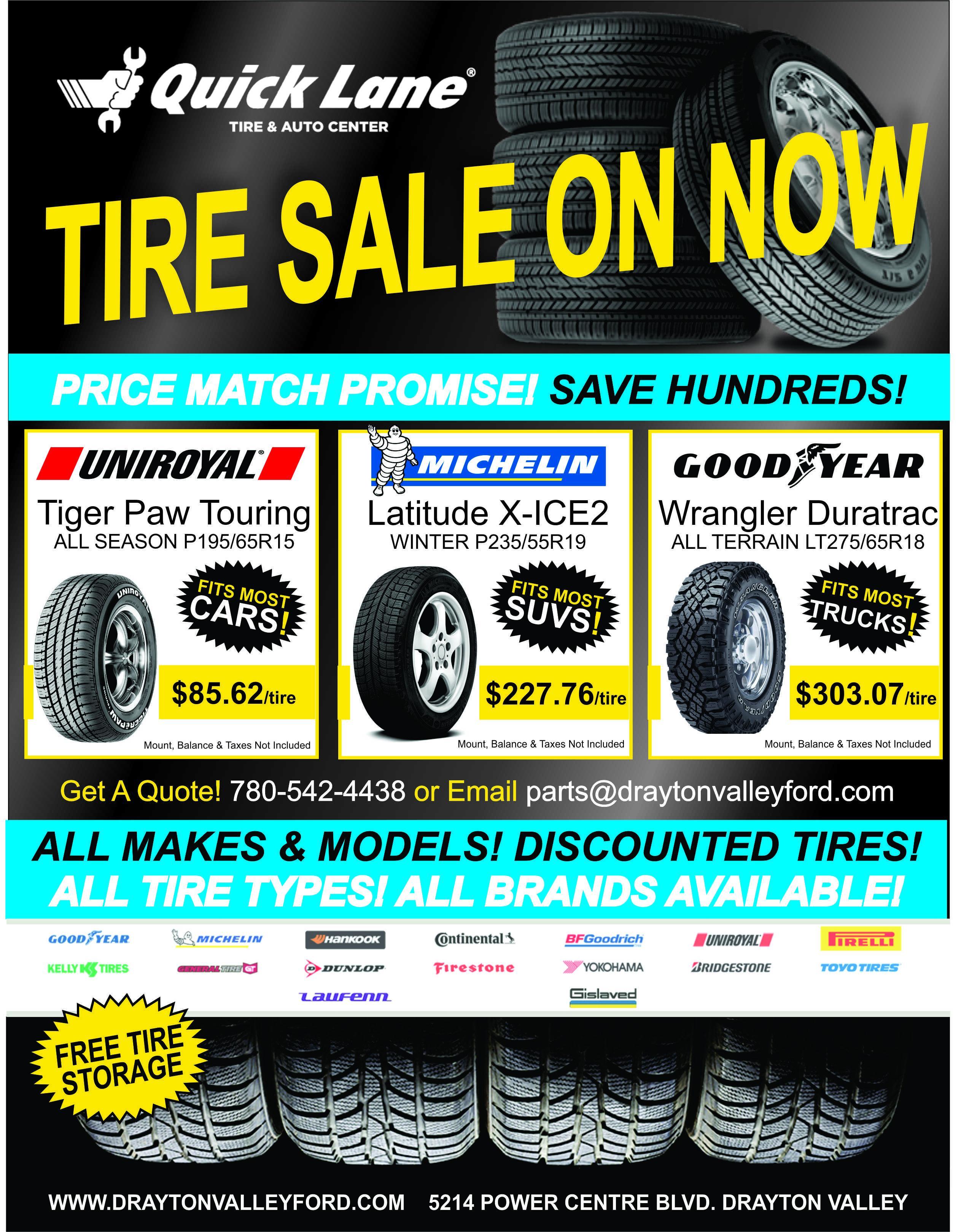 Quick Lane Tire Sale Quick Lane Tire Sale