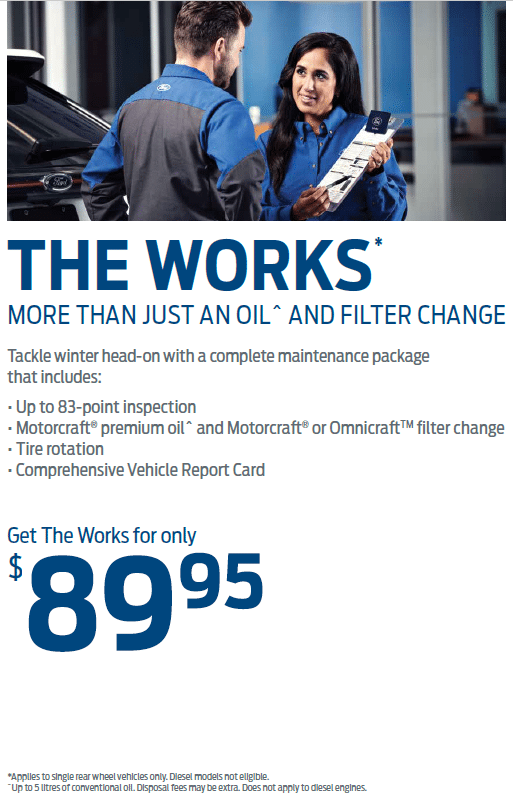 The Works Service at 89.95 The Works Service at 89.95