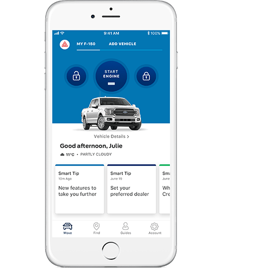 The FordPass app The FordPass app