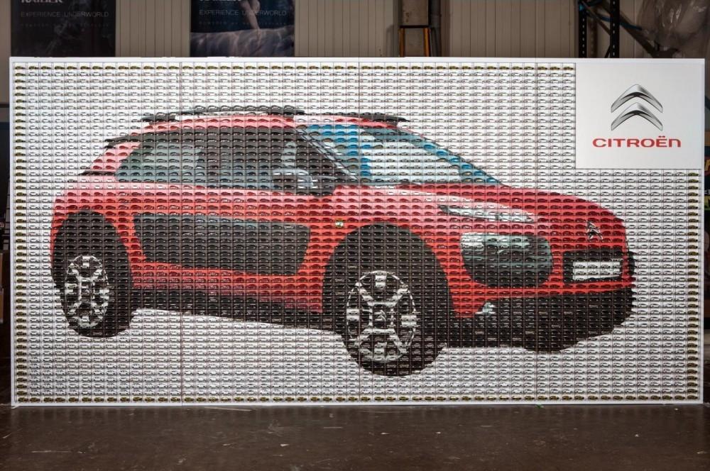 Mosaic of Citroen C4 Cactus on Display Mosaic of Citroen C4 Cactus on Display