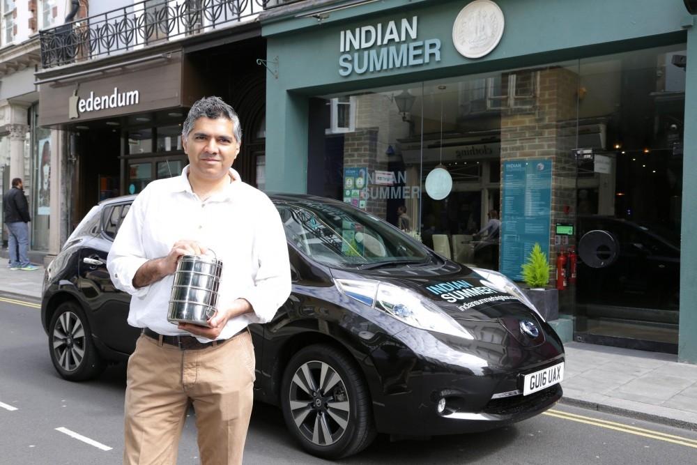 Nissan LEAF Drives 'Green' Curry Takeaway Nissan LEAF Drives 'Green' Curry Takeaway