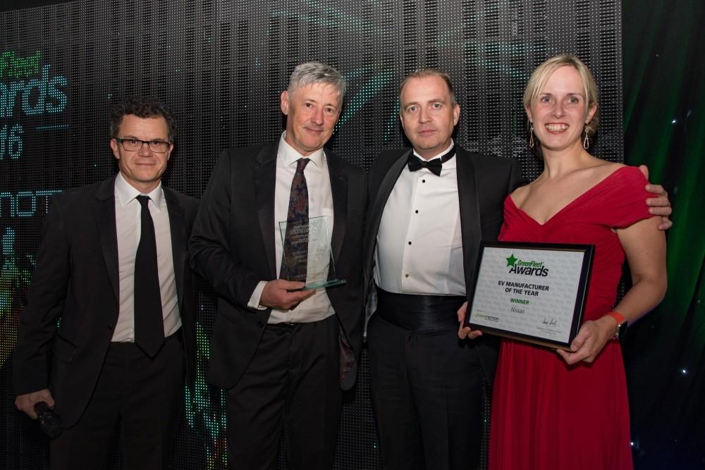 Nissan named Electric Vehicle Manufacturer of the year Nissan named Electric Vehicle Manufacturer of the year