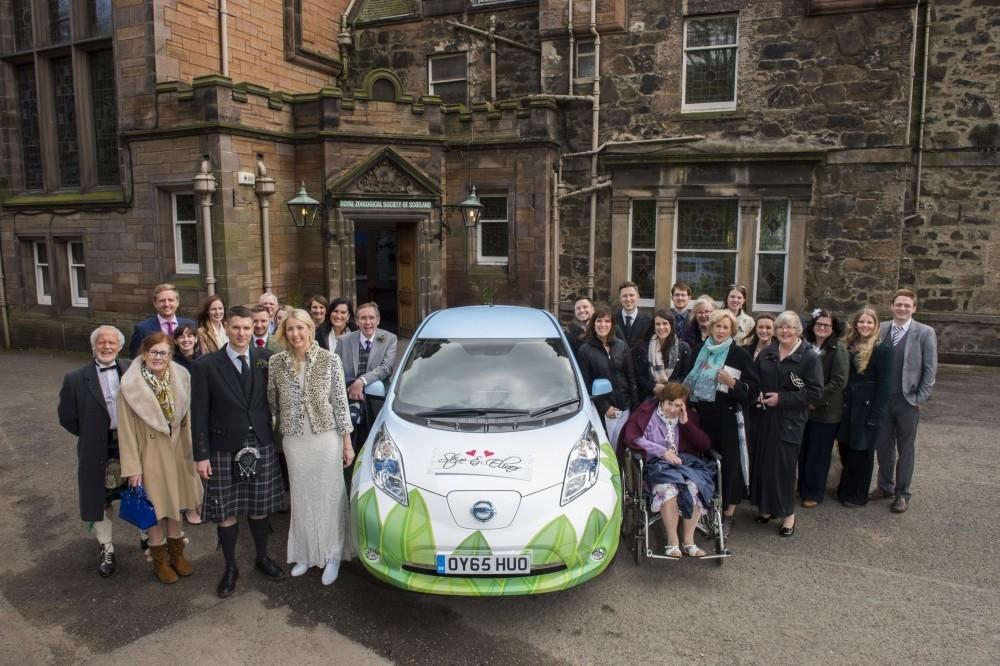 Nissan LEAF Goes Wild for Wedding Nissan LEAF Goes Wild for Wedding