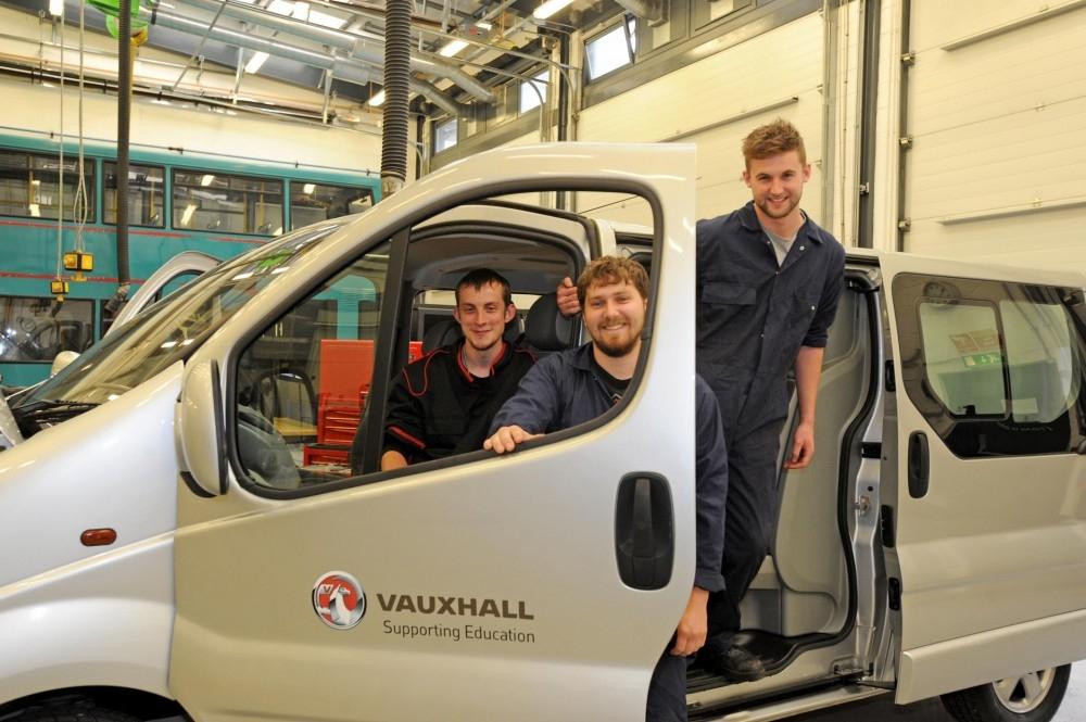 Vauxhall Vivaro Donated To College Vauxhall Vivaro Donated To College