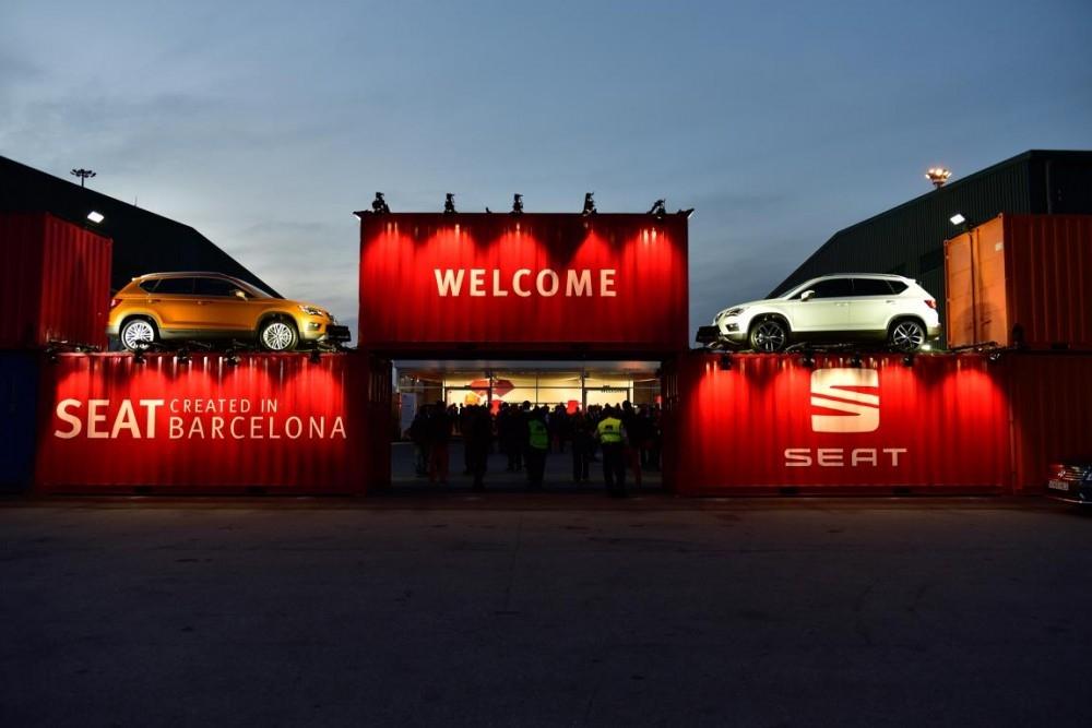 SEAT Ateca Larges It At Barcelona Harbour SEAT Ateca Larges It At Barcelona Harbour
