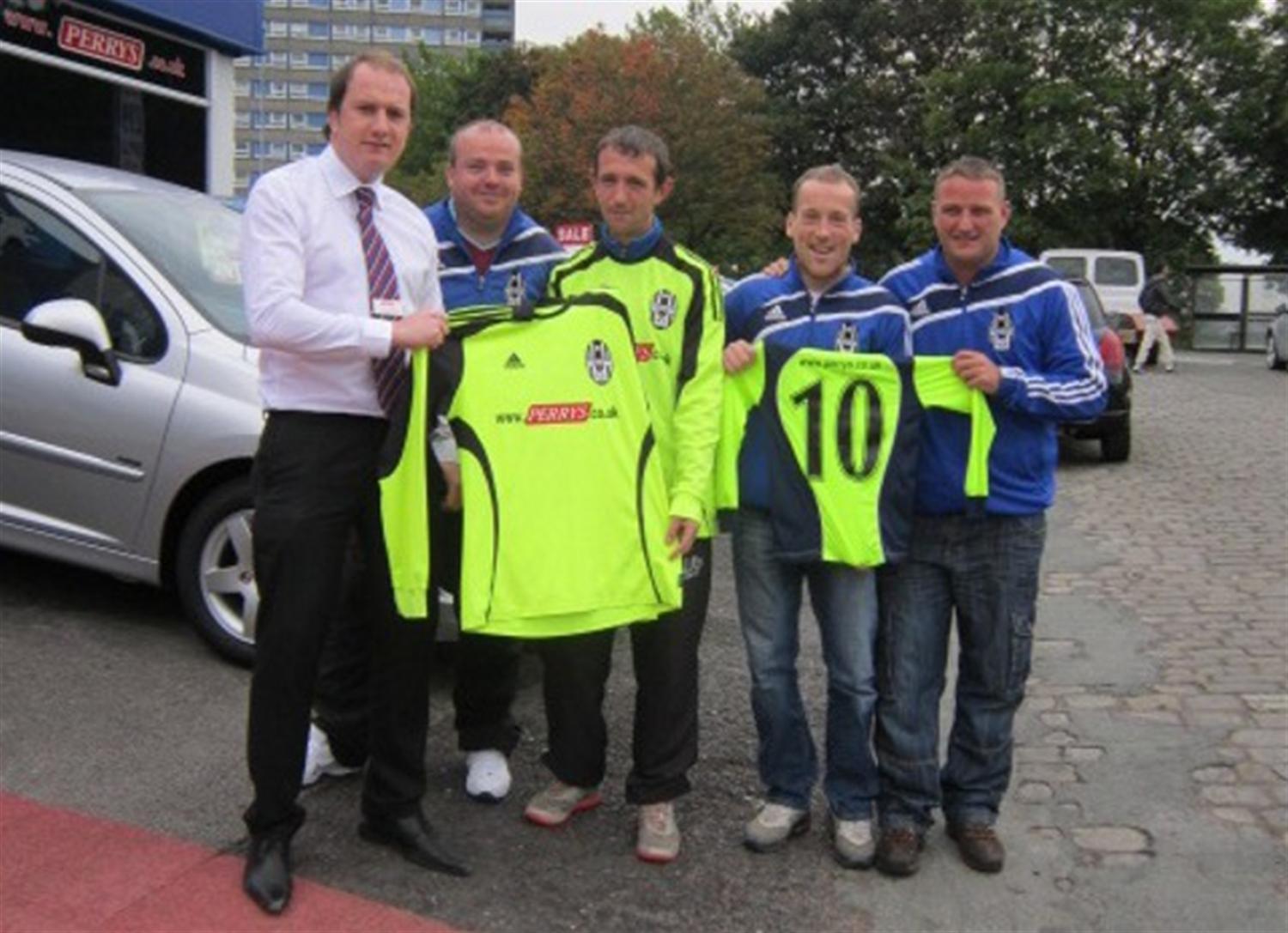 Perrys Blackburn football team sponsorship announced Perrys Blackburn football team sponsorship announced