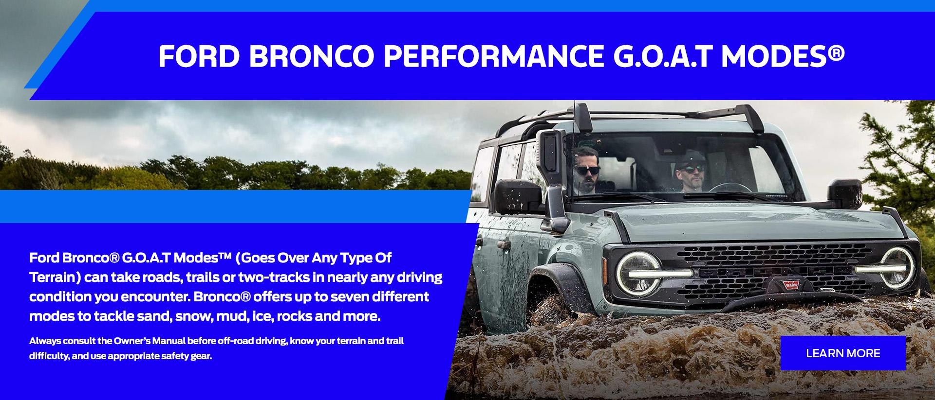 Special Offers for Jeep Owners | 2024 Ford Bronco Performance G.O.A.T. Modes | Southern California Ford Dealers