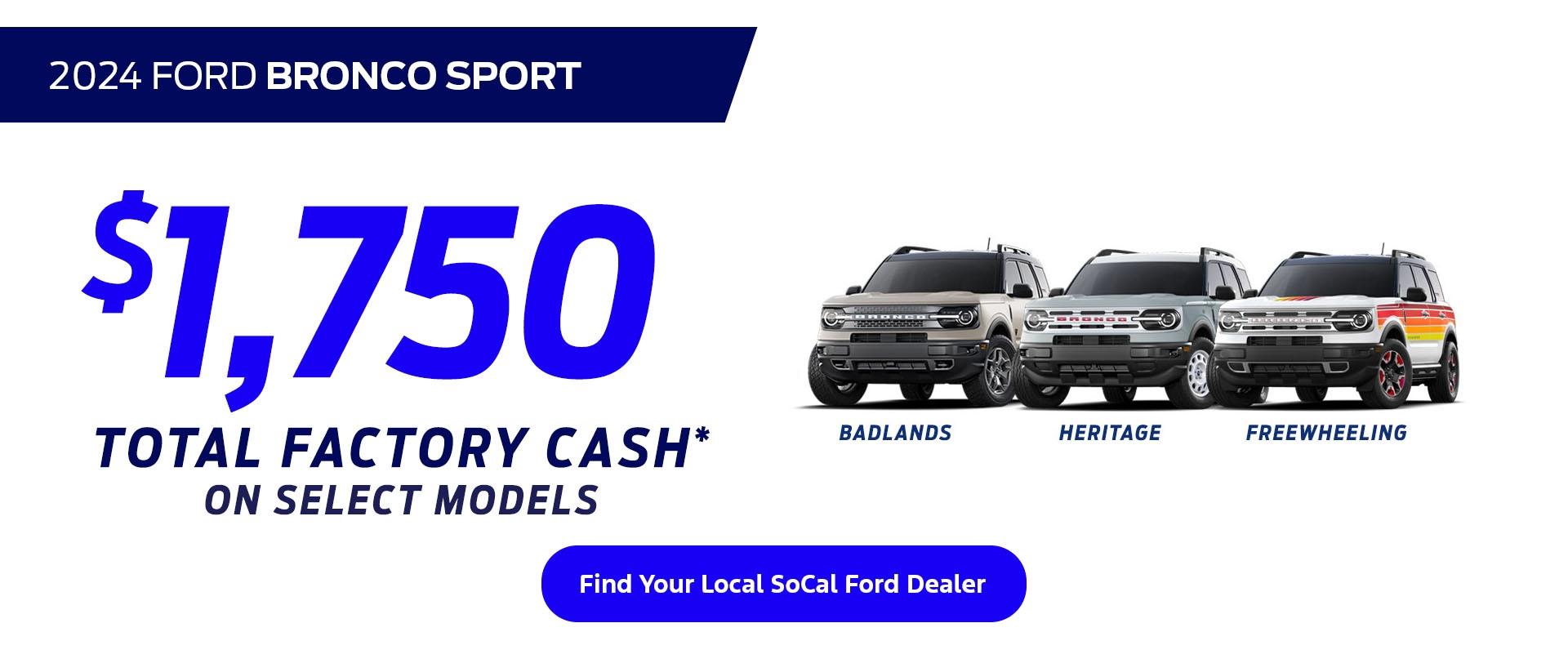 Special Offers for Jeep Owners | 2024 Ford Bronco Sport Purchase Offer | Southern California Ford Dealers