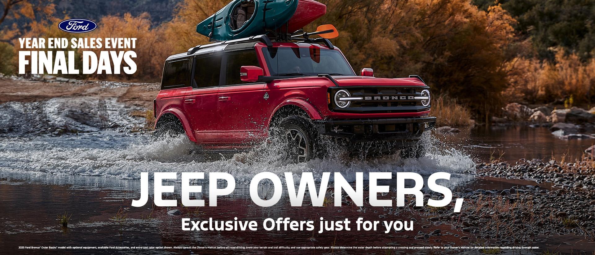 Jeep Conquest Offers | Southern California Ford Dealers