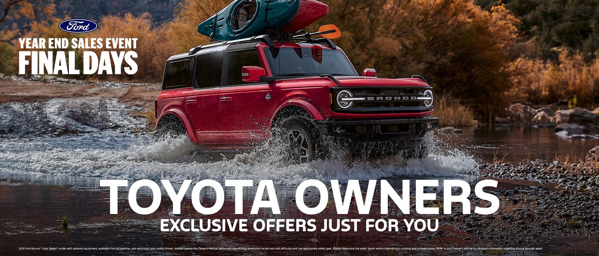 Toyota Conquest Offers | Southern California Ford Dealers