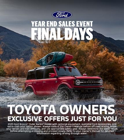 Toyota Conquest Offers | Southern California Ford Dealers