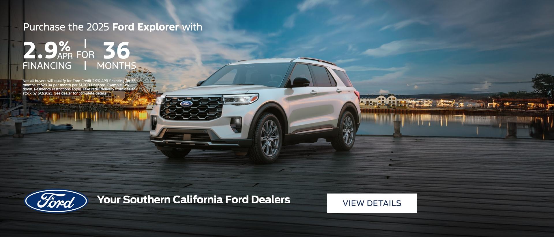 Ford Employee Pricing | Ford Explorer Retail Offer | Southern California Ford Dealers