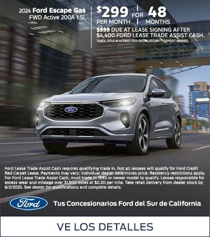 Ford Employee Pricing | Ford Escape Gasoline Lease Offer | Southern California Ford Dealers