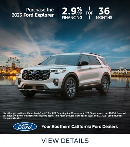 Ford Employee Pricing | Ford Explorer Retail Offer | Southern California Ford Dealers