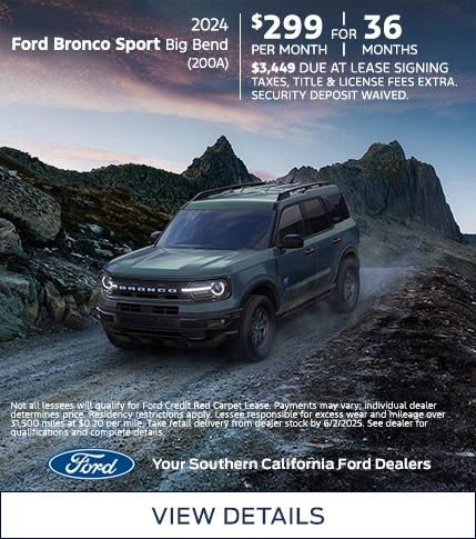 For America, From America | Ford Employee Pricing | Ford Bronco Sport Lease Offer | Southern California Ford Dealers