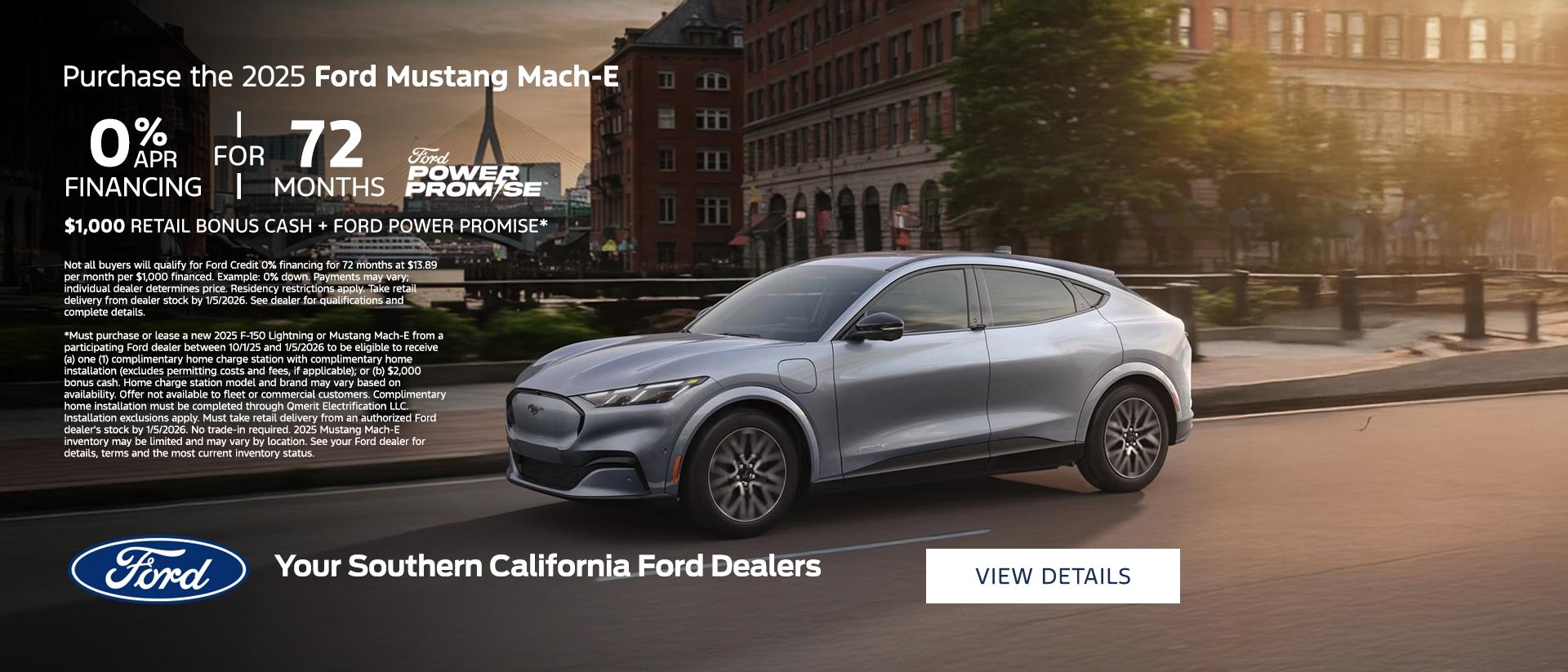 2025 Ford Mustang Mach-E Retail Offer | Southern California Ford Dealers 2025 Ford Mustang Mach-E Retail Offer | Southern California Ford Dealers