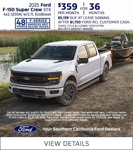 2025 Ford F-150 Lease Offer | Southern California Ford Dealers 2025 Ford F-150 Lease Offer | Southern California Ford Dealers