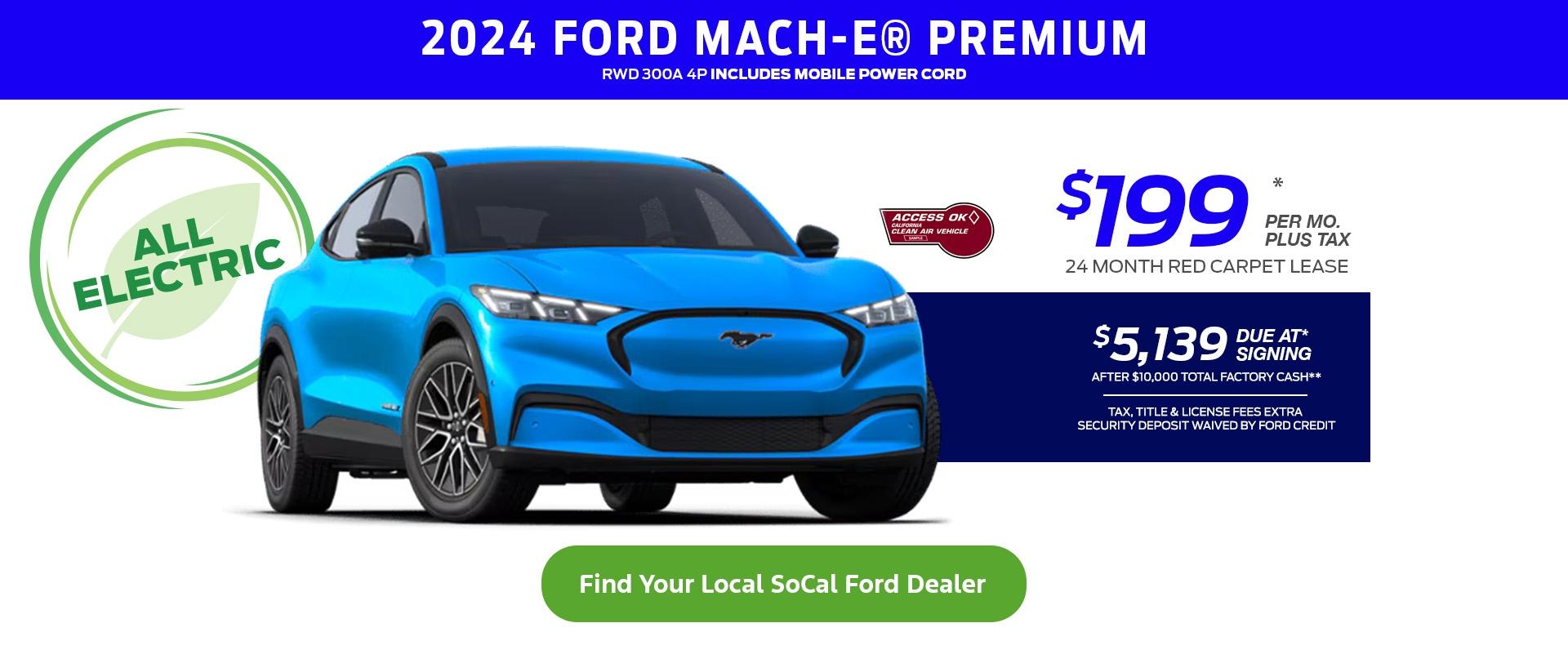 Special Offers for Tesla Owners | 2024 Ford Mustang Mach-E Premium Lease Offer | Southern California Ford Dealers