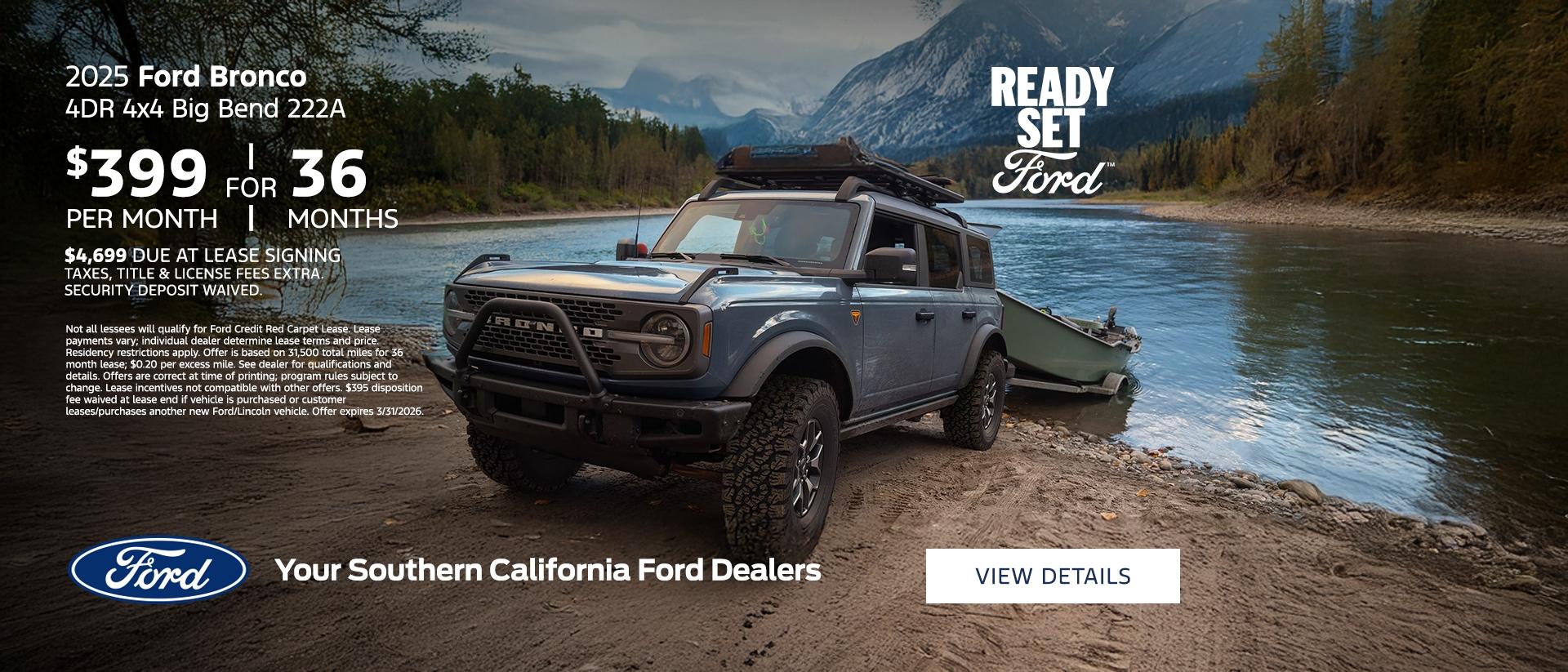 2025 Ford Bronco Lease Offer | Southern California Ford Dealers 2025 Ford Bronco Lease Offer | Southern California Ford Dealers