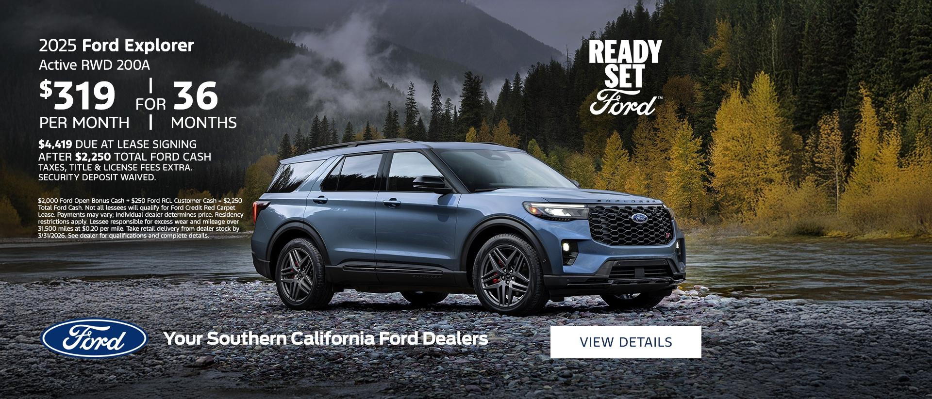 Ford Explorer Lease Offer | Southern California Ford Dealers Ford Explorer Lease Offer | Southern California Ford Dealers