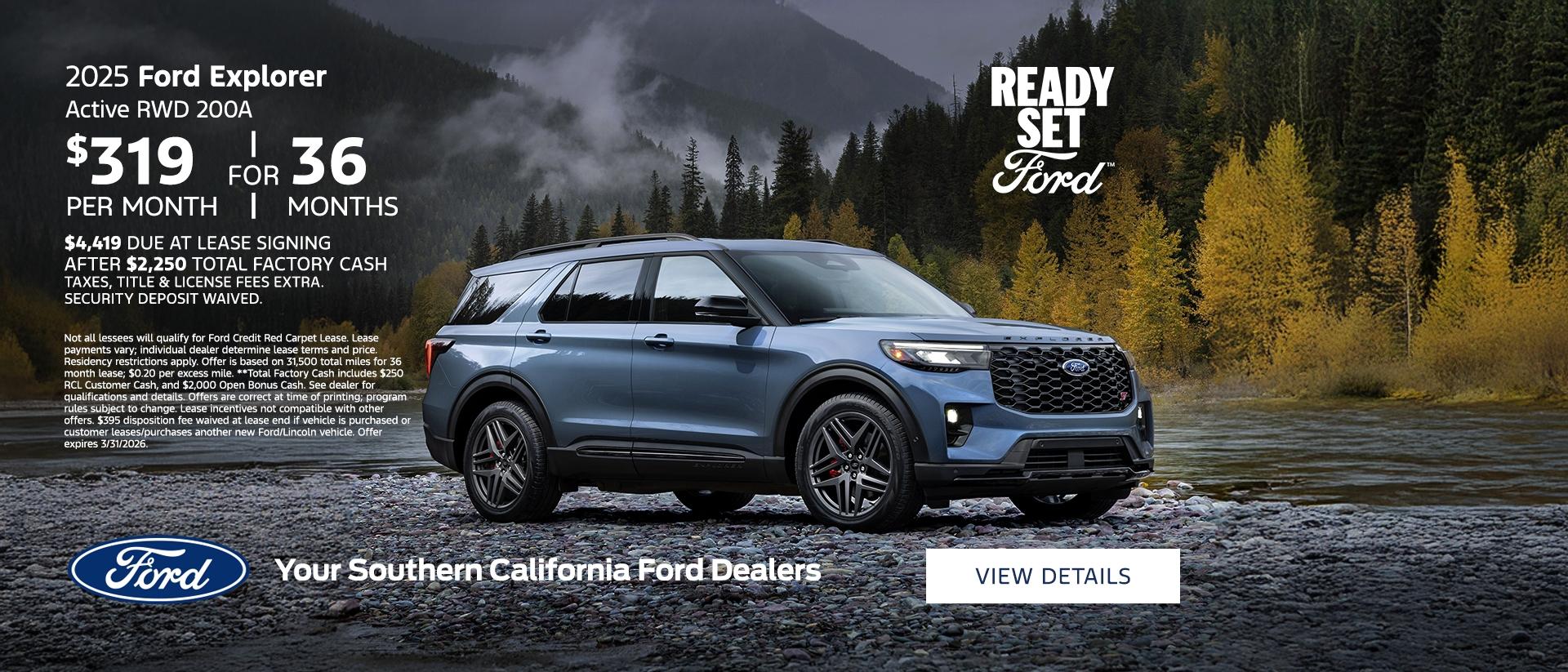 2025 Ford Explorer Lease Offer | Southern California Ford Dealers 2025 Ford Explorer Lease Offer | Southern California Ford Dealers