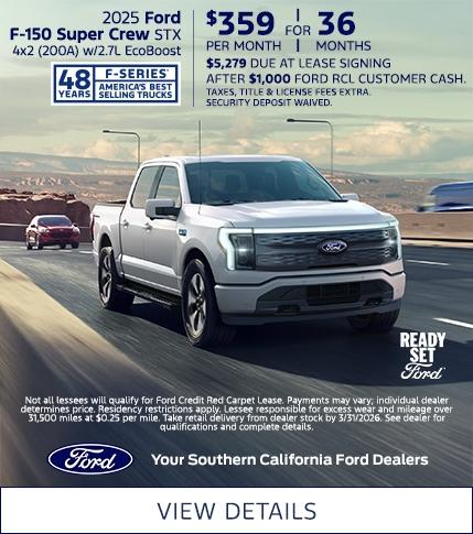 Ford F-150 Lease Offer | Southern California Ford Dealers Ford F-150 Lease Offer | Southern California Ford Dealers