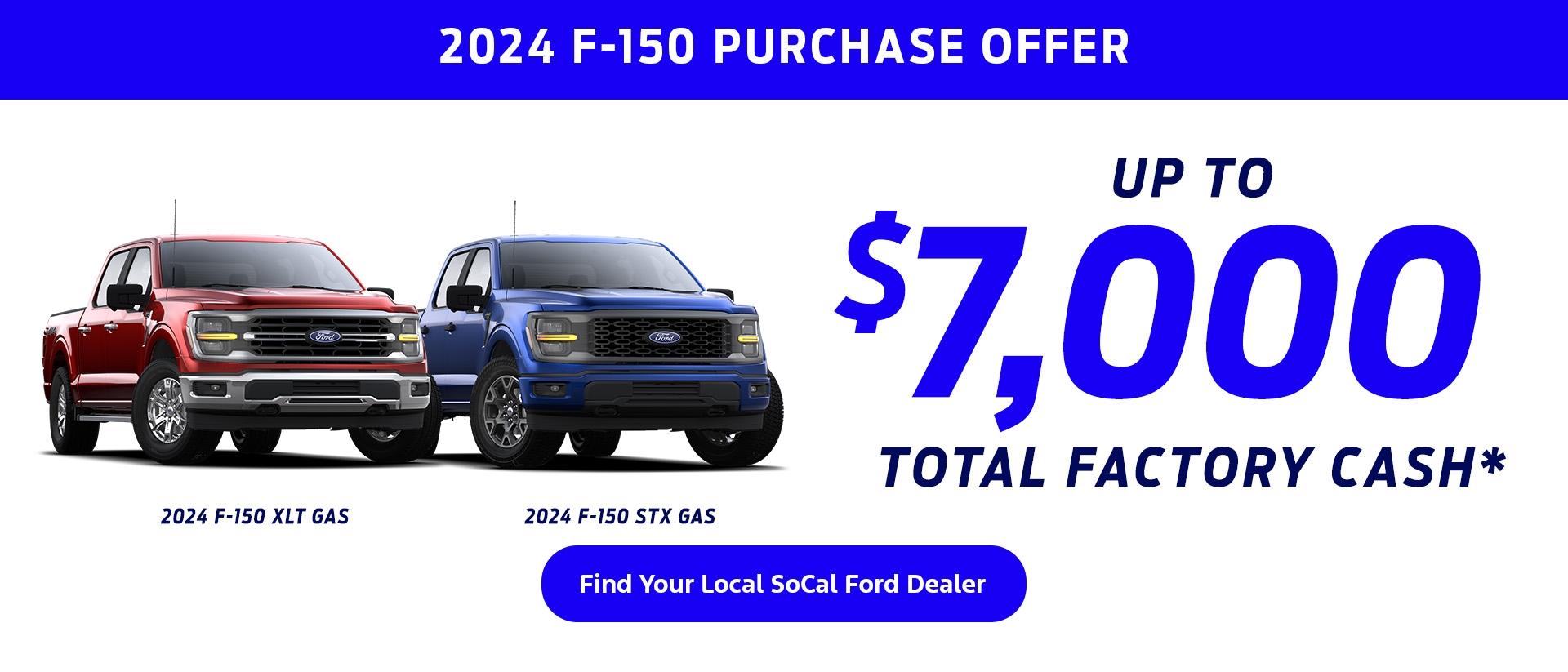 Special Offers for RAM Owners | 2024 F-150 STX &amp; XLT Gas Purchase Offer | Southern California Ford Dealers