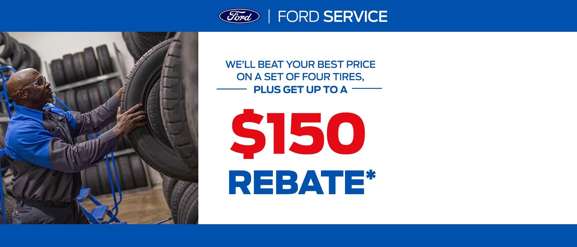 $150 Service Rebate at Participating Southern California Ford Service Centers