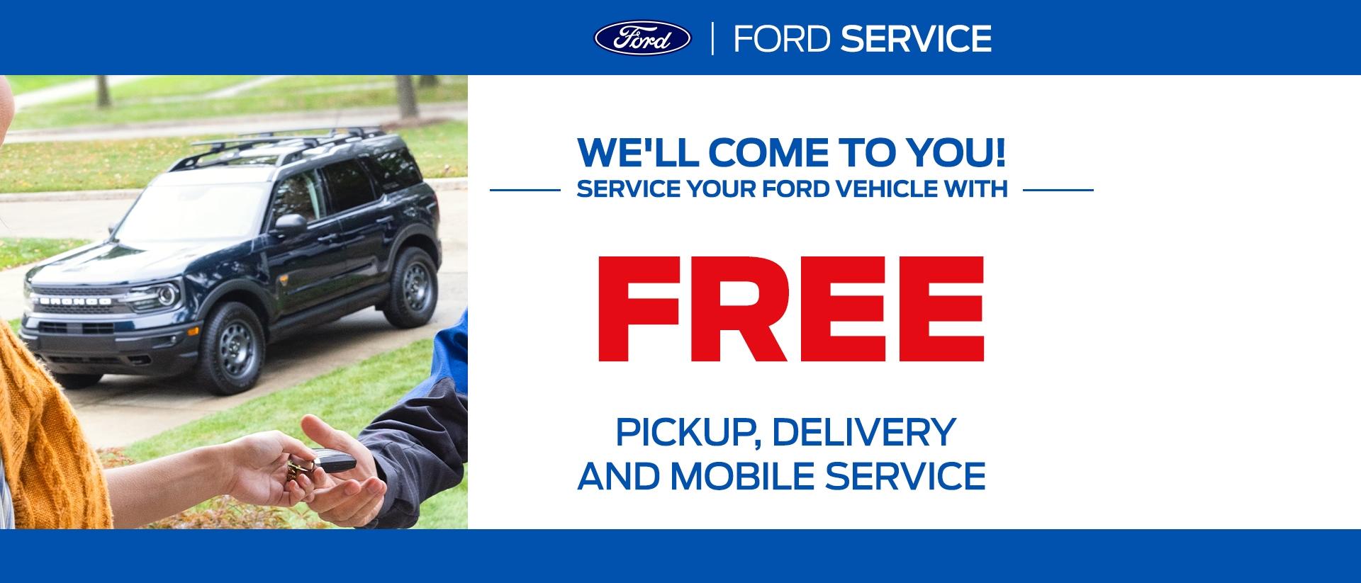 Ford Pickup &amp; Delivery | Ford Service | Southern California Ford Dealers