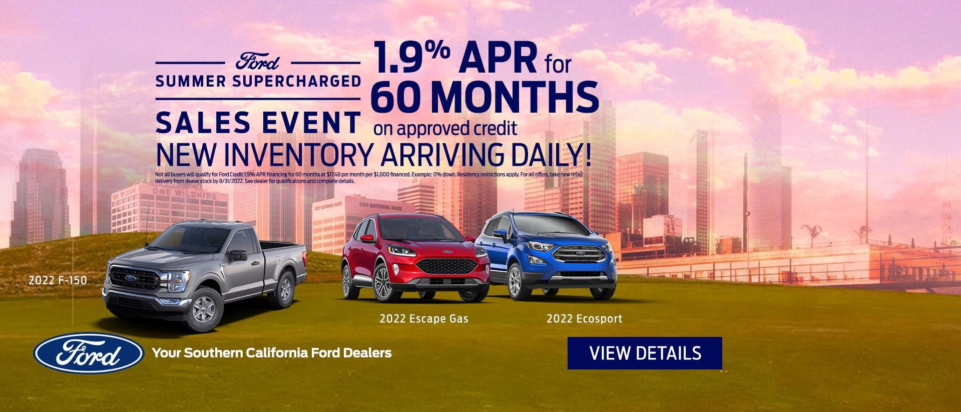 EcoSport, Escape &amp; F-150 Offers | Southern California Ford Dealers