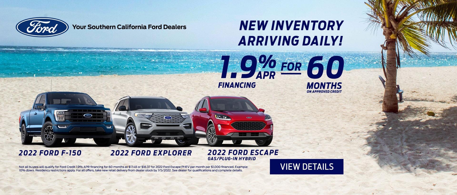 F-150, Explorer &amp; Escape Offers | Southern California Ford Dealers