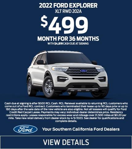 Ford Explorer Lease Offer | Southern California Ford Dealers