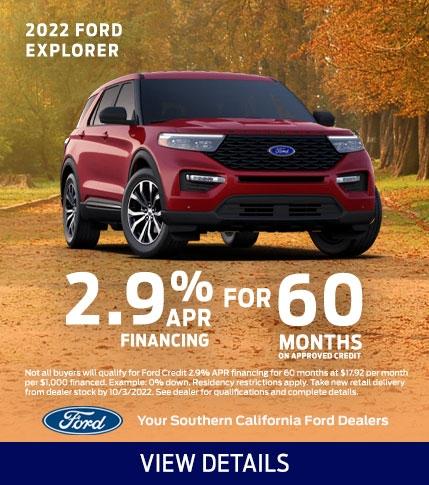 Explorer Offers | Southern California Ford Dealers
